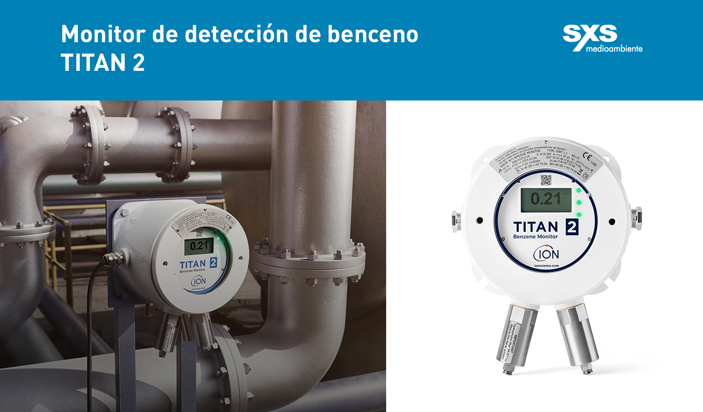 Monitor de detección de benceno TITAN 2