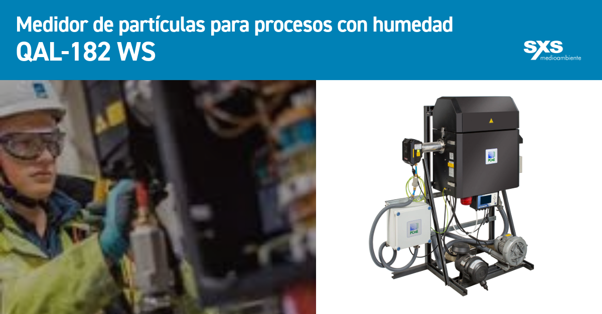 Medidor de partículas para emisiones en procesos con un alto contenido en humedad QAL-182 WS